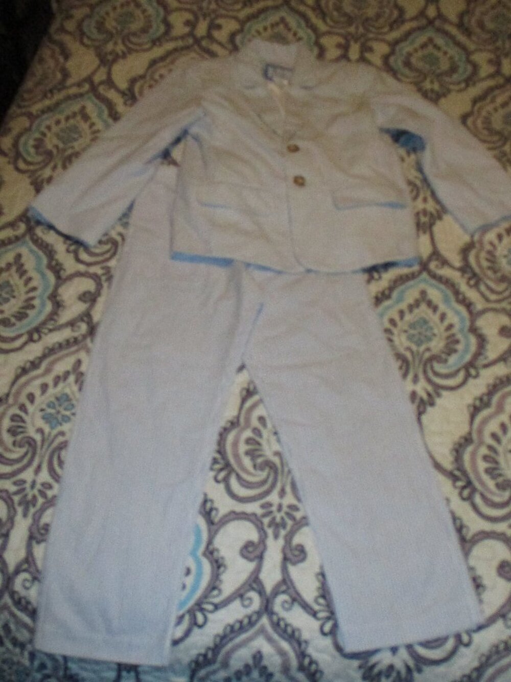 Florence Eiseman Seersucker Pin stripe Suit 6